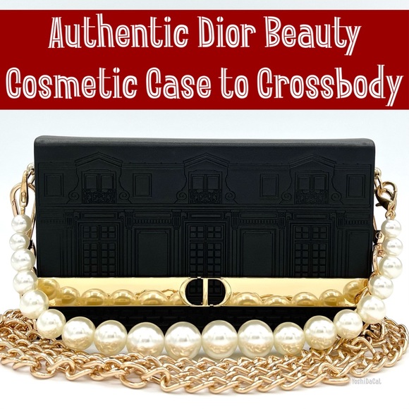 🆕 Dior Beauty Black Cosmetic Case to Crossbody Bag Purse, New Handbag - Picture 1 of 10